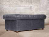 Hector 4 Seat Chesterfield Sofa In Thunder Vintage Leather