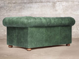 Hector Snug 2 Seat Chesterfield Sofa In Green Vintage Leather