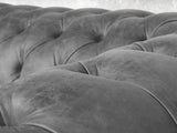 Hector Snug 2 Seat Chesterfield Sofa In Grey Vintage Leather