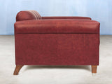 Hipster 2 Seat Chesterfield Sofa In Cardinal Ol' School Leather