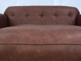 Hipster 2 Seat Chesterfield Sofa In Conker Ol' School Leather