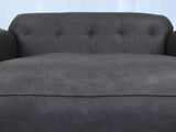 Hipster 2 Seat Chesterfield Sofa In Midnight Ol' School Leather