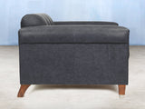 Hipster 2 Seat Chesterfield Sofa In Midnight Ol' School Leather