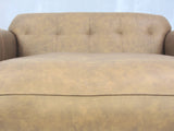Hipster 2 Seat Chesterfield Sofa In Mushroom Ol' School Leather