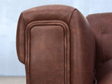 Hipster Chesterfield Snuggler In Conker Ol' School Leather