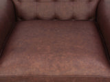 Hipster Chesterfield Snuggler In Conker Ol' School Leather