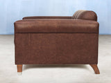 Hipster Chesterfield Snuggler In Conker Ol' School Leather
