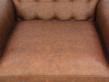 Hipster Chesterfield Snuggler In Gingerbread Ol' School Leather