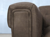 Hipster Chesterfield Snuggler In Pewter Ol' School Leather