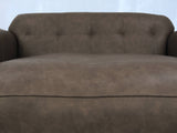 Hipster Chesterfield Snuggler In Pewter Ol' School Leather
