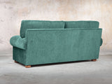 Millie 2 Seat Chesterfield Sofa In Emerald Funky Cord