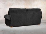 Millie 2 Seat Chesterfield Sofa In Jet Funky Cord