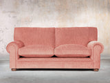 Millie 3 Seat Chesterfield Sofa In Coral Funky Cord