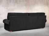Millie 4 Seat Chesterfield Sofa In Jet Funky Cord