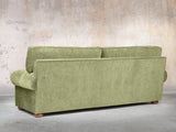 Millie 4 Seat Chesterfield Sofa In Moss Funky Cord