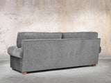Millie 4 Seat Chesterfield Sofa In Slate Funky Cord