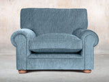 Millie Chesterfield Chair In Atlantic Funky Cord