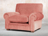 Millie Chesterfield Chair In Coral Funky Cord