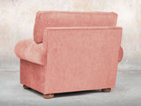 Millie Chesterfield Chair In Coral Funky Cord