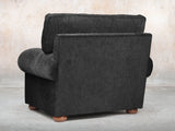 Millie Chesterfield Chair In Jet Funky Cord