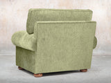 Millie Chesterfield Chair In Moss Funky Cord