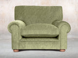 Millie Chesterfield Chair In Moss Funky Cord