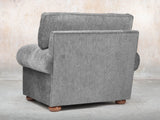 Millie Chesterfield Chair In Slate Funky Cord