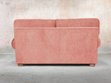 Millie Snug 2 Seat Chesterfield Sofa In Coral Funky Cord