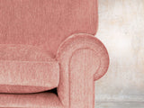 Millie Snug 2 Seat Chesterfield Sofa In Coral Funky Cord