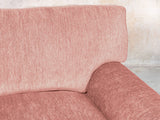 Millie Snug 2 Seat Chesterfield Sofa In Coral Funky Cord