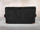 Millie Snug 2 Seat Chesterfield Sofa In Jet Funky Cord
