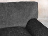 Millie Snug 2 Seat Chesterfield Sofa In Jet Funky Cord