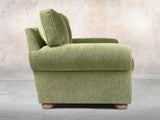 Millie Snug 2 Seat Chesterfield Sofa In Moss Funky Cord