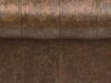 Ol' Cully 2 Seat Chesterfield Sofa In Chocolate Seasoned Leather