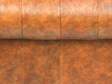 Ol' Cully Bigger 3 Seat Chesterfield Sofa In Rust Seasoned Leather