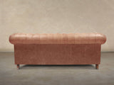 Ollie 3 Seat Chesterfield Sofa In Tawny Rustic Leather