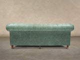 Ollie 4 Seat Chesterfield Sofa In Shamrock Rustic Leather