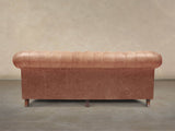 Ollie 4 Seat Chesterfield Sofa In Tawny Rustic Leather