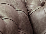 Ollie Chesterfield Chair In Roast Rustic Leather