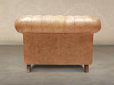 Ollie Chesterfield Snuggler In Butterscotch Rustic Leather