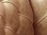 Ollie Chesterfield Snuggler In Honey Rustic Leather