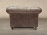 Ollie Chesterfield Snuggler In Roast Rustic Leather