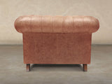 Ollie Chesterfield Snuggler In Tawny Rustic Leather
