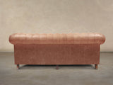 Ollie Extra Large Chesterfield Sofa In Tawny Rustic Leather