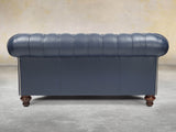 Polly 2 Seat Chesterfield Sofa In Oxford Lux Leather