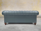 Polly 3 Seat Chesterfield Sofa In Cambridge Lux Leather