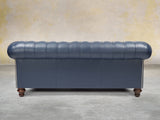 Polly 3 Seat Chesterfield Sofa In Oxford Lux Leather