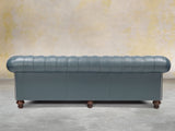 Polly 4 Seat Chesterfield Sofa In Cambridge Lux Leather