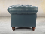 Polly 4 Seat Chesterfield Sofa In Cambridge Lux Leather