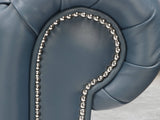 Polly 4 Seat Chesterfield Sofa In Cambridge Lux Leather